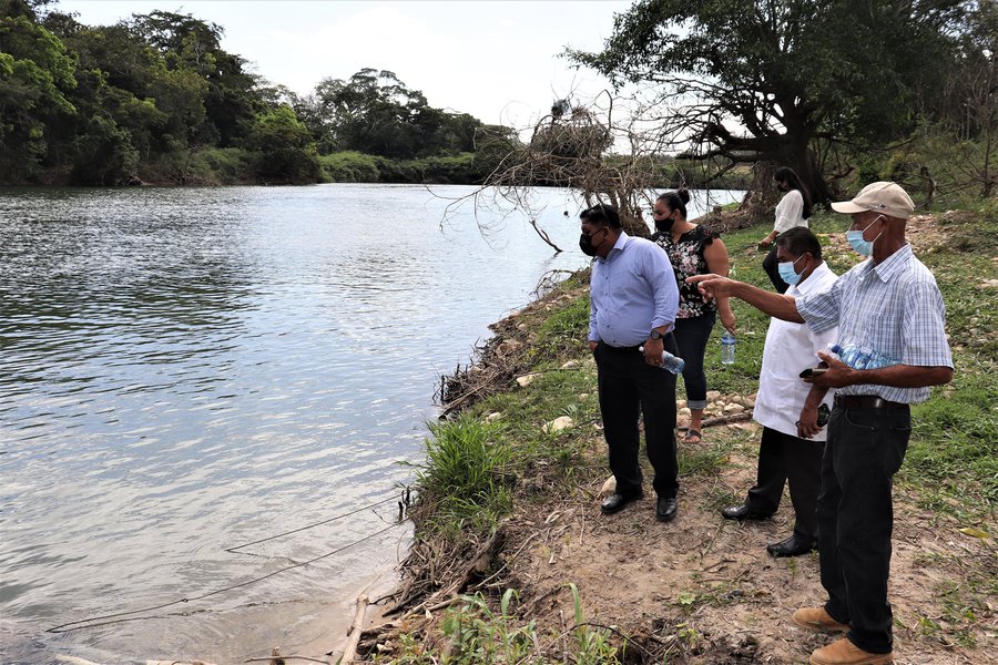Visiting Santa Familia Water Board